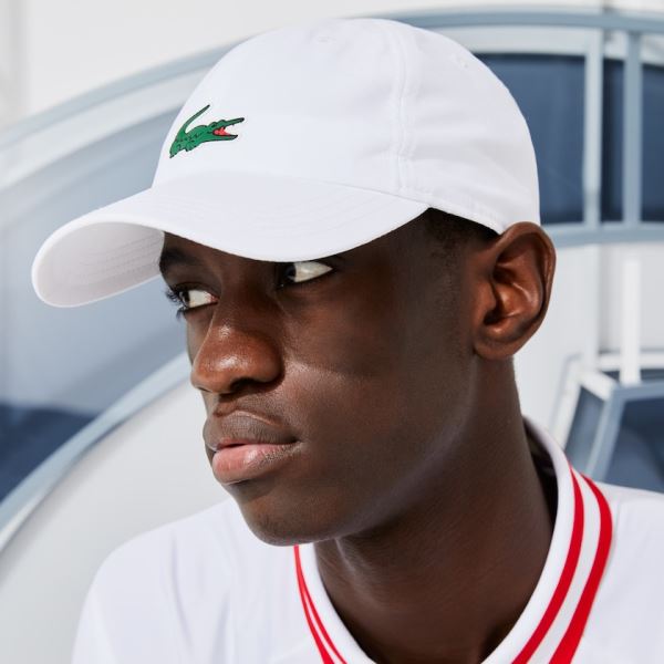 Lacoste SPORT x Novak Djokovic Microfiber Cap - Čepice Pánské Bílé | CZ-ehV4Mw